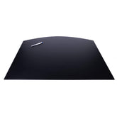 Classic Black Leather Desk Pad, Arched, 34 x 24